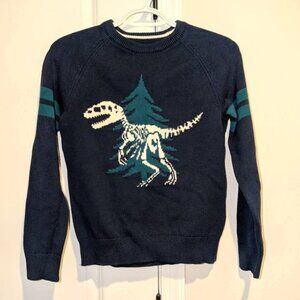 NEW GAP Kids Long sleeve Crew Neck Pullover Dinosaur Bone Christmas Tree Sweater